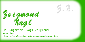 zsigmond nagl business card